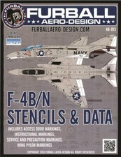 1/48 Furball F-4B/N Stencils  Data Decals