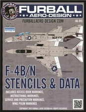 1/48 Furball F-4B/N Stencils & Data Decals