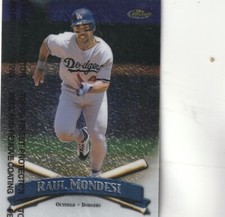 FREE SHIPPING-MINT-1998 Topps Finest Raul Mondesi #265 DODGERS