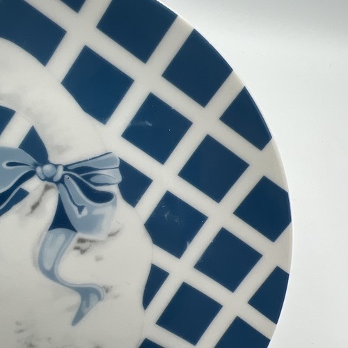 4-Deptartment 56 Treillage GOOSE Duck SALAD Plates Blue/White Dishes Cottagecore - Picture 13 of 13