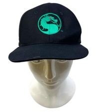 Vintage Mohr's Snapback Baseball Hat Cap Black Mortal Kombat Embroidered