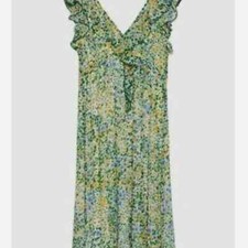 NWT Zara Floral Ruffle Dress