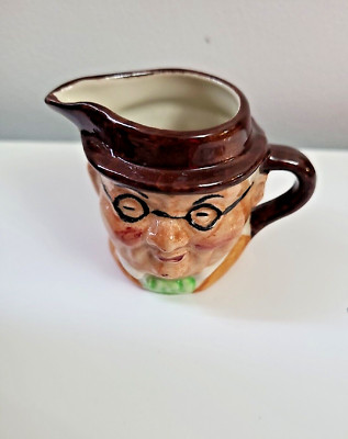 Miniature Vintage ARTONE  Double Face Character  Toby Jug  5 cm