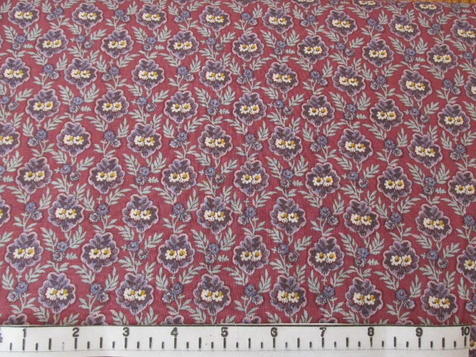 Circa 1825 Bouquet Rose Pink/Purple Quilt Fabric - Fat Quarter - Image 3 of 3
