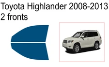 Premium Carbon Window Tint fits Toyota Highlander 2008-2013 precut tint 2f