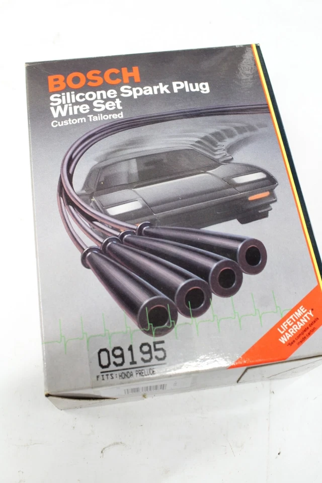 Conjunto de fios de ignição NOS Bosch Honda Prelude vela de ignição 09195 1988-1991 - Imagem 3 de 3