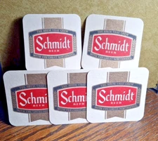 Jacob Schmidt  Beer Coaster's ... 5 Lot