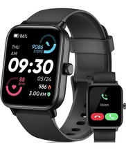 Smart Watch With Alexa Built-in, 1.8" DIY Dial Fitness Men Women Bluetooth Call