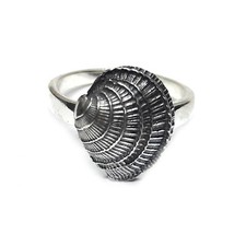 Genuine Sterling Silver Ring Sea Shell Solid Hallmarked 925 Handmade