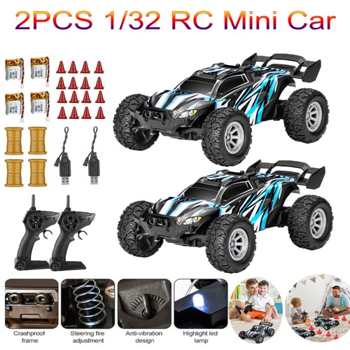 2PCS 1:32 High Speed 20KM/h RC Car Remote Control Off-road Truck Buggy Toy Adult - Picture 3 of 13