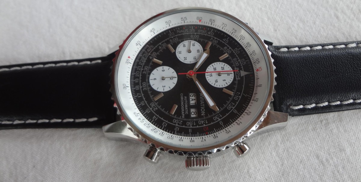 Aviation Automatik-Uhr mit Chronograph Werk  
