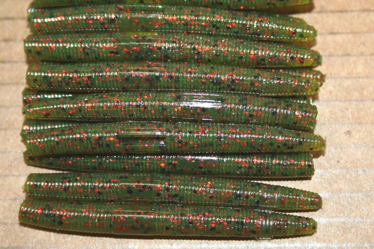 Confezione 50 Esca Senko Uva Acida – Big Bait Baits, Verme Plastica Per Pesca Bassa