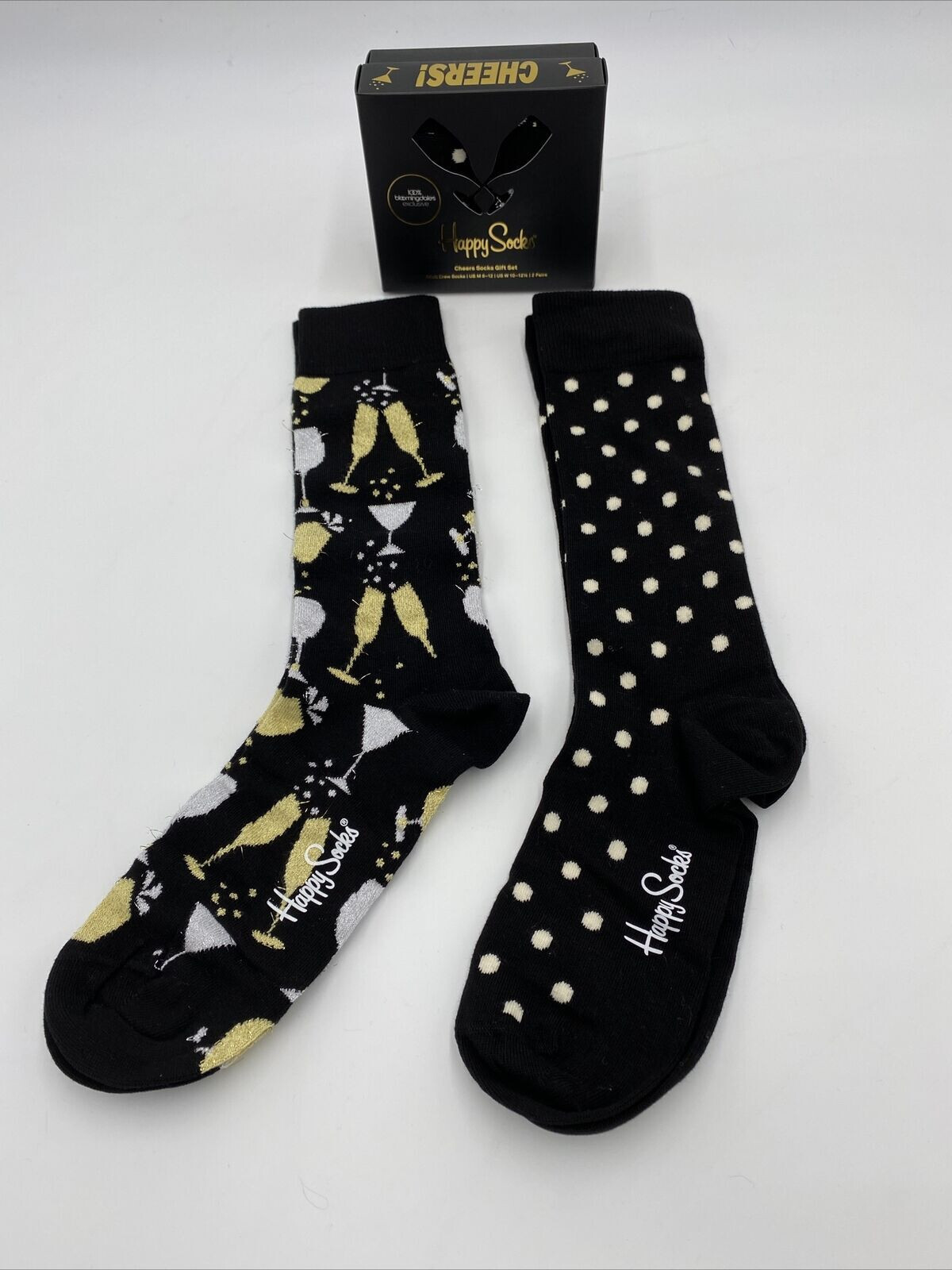 Подарочный набор Happy Socks Cheers Celebration Состоит из 2 пар носков унисекс....