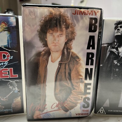 Jimmy Barnes 3 x VHS inc. Cold Chisel, Jimmy Barnes: The Videos & Take 2 RARE!
