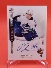 Olli Juolevi 2020-21 SP Authentic RC #189 Future Watch Rookie Auto 448/999