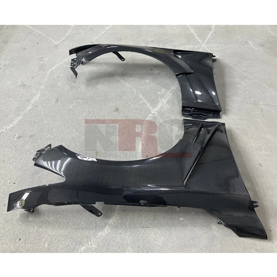 Guardabarros ventilados de fibra de carbono estilo V1 cupé para Infiniti Q60 2016-2022 - Par Foto 4 de 4