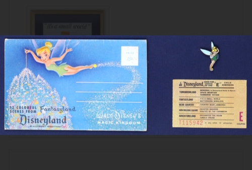 Disneyland "It's a Small World" Framed Print, Vintage Photo Portfolio, E Ticket - Picture 2 of 2