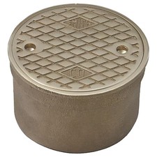 JAY R. SMITH MANUFACTURING 4890C03 FloorCleanout, Bronze, Round, 4-3/4inDia