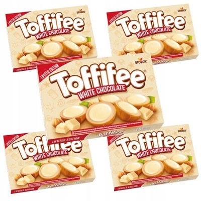 5 x Toffifee WHITE Chocolate Limited Edition Caramel Chocolates 5 x 125g