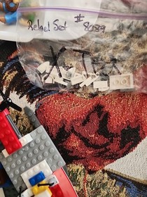 LEGO 8089 WITH FIGURES AND PARTS FROM OTHER SETS STAR WARS