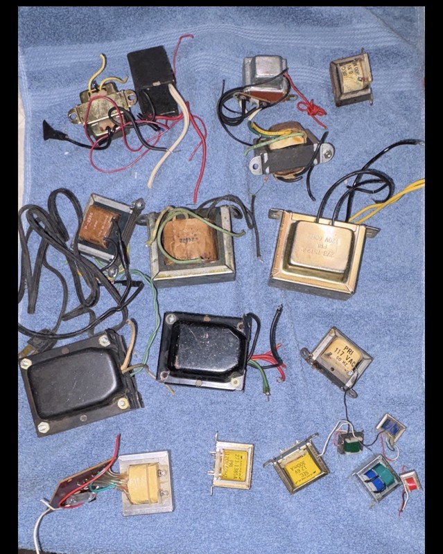Lot Of Vintage Audio Transformers And Misc