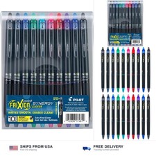 PILOT FriXion Synergy Clicker Erasable, Pack of 10, Assorted Colors