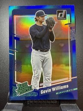 2023 Donruss #32 Gavin Williams Holo Blue