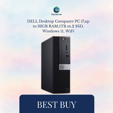 DELL Desktop Computer PC i7,up to 32GB RAM,1TB m.2 SSD, Windows 11, WiFi