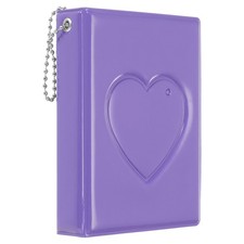 3" Mini Photocard Binder Album with 32 Pockets Purple