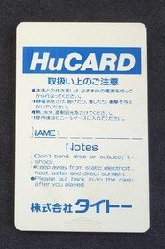 Pc Engine Hu Card Software Model Cadash Taito FL120