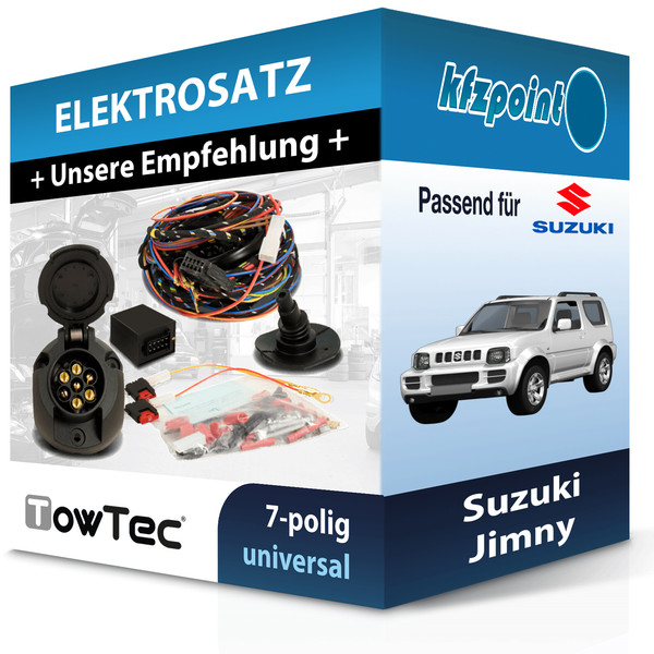 für Suzuki Jimny 08.2001-12.2014 Towtec E-Satz 7Polig Universell Elektrosatz-image