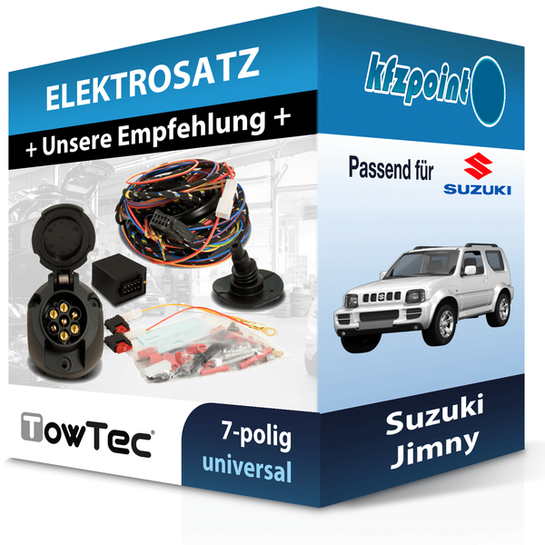 für Suzuki Jimny 08.2001-12.2014 Towtec E-Satz 7Polig Universell Elektrosatz-image
