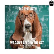 2026 Funny Dogs Wall Calendar - 12- Planner with Ample Space, 12x24 in