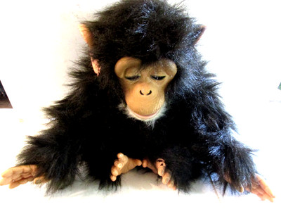VTG 2005 Hasbro FurReal Friends Cuddle Chimp 75798 Black Tiger Electronics