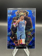 2022-23 Panini Select #129 Christian Wood Blue Cracked Ice Prizms