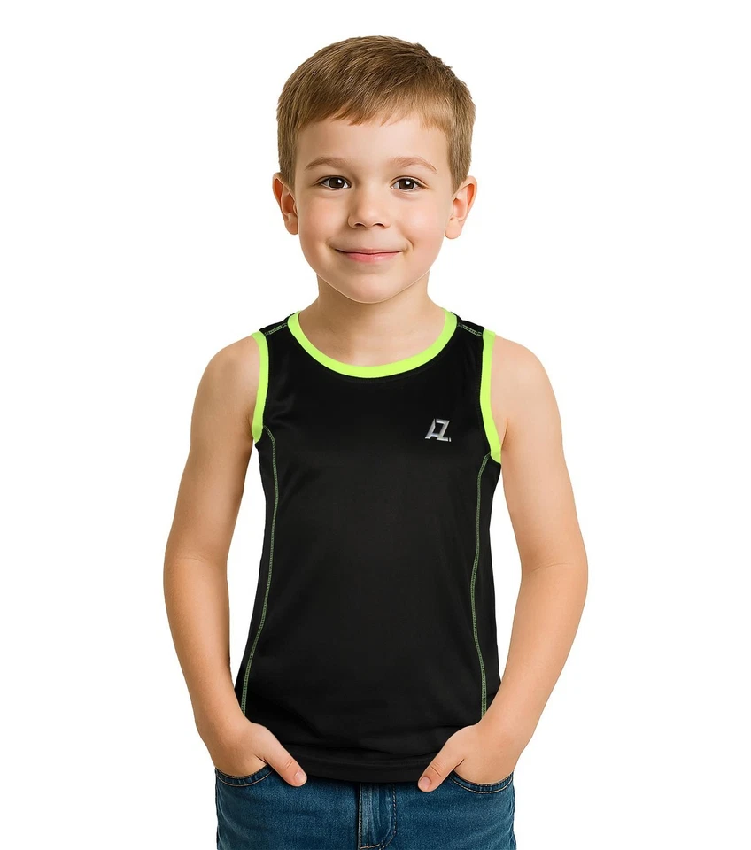 Gilet Sportif Fille Enfant Doux Léger Sans Manches Débardeur D'Été - Photo 1/1