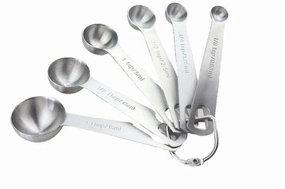 Household Stainless Steel Measuring Spoon Six-piece Set Kitchen Cooking Tool