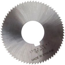 HSS Slitting Saw Fine/Coarse Tooth UK Made (Various sizes)