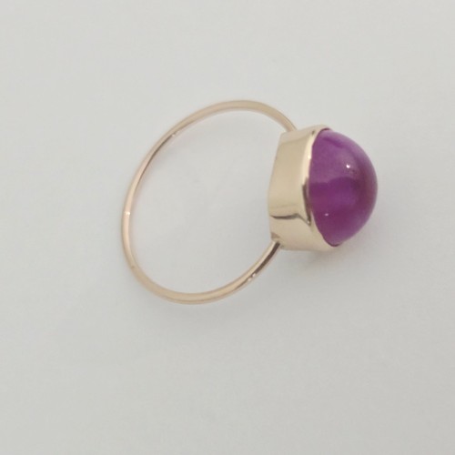Vintage 14K Rose Gold PINK STAR SAPPHIRE RING - Picture 23 of 24