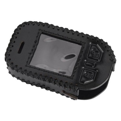Leather Key Fob Case Cover Fit For Compustar Prime T11 RF-P2WT11-SS