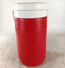 Coleman Personal Half 1/2 Gallon Water Jug Cooler Red & White 5690