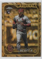 2024 Topps Gilded Collection Gold Wave Refractor 73/75 Victor Scott II #115 uk2