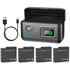 2200mAh Battery With 2-Slots LCD Fast Charger for Insta360 Ace Insta360 Ace Pro