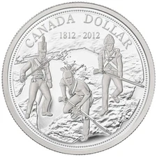 Canada 2012 War of 1812 200th Anniversary $1 Pure Silver Dollar PROOF Full OGP