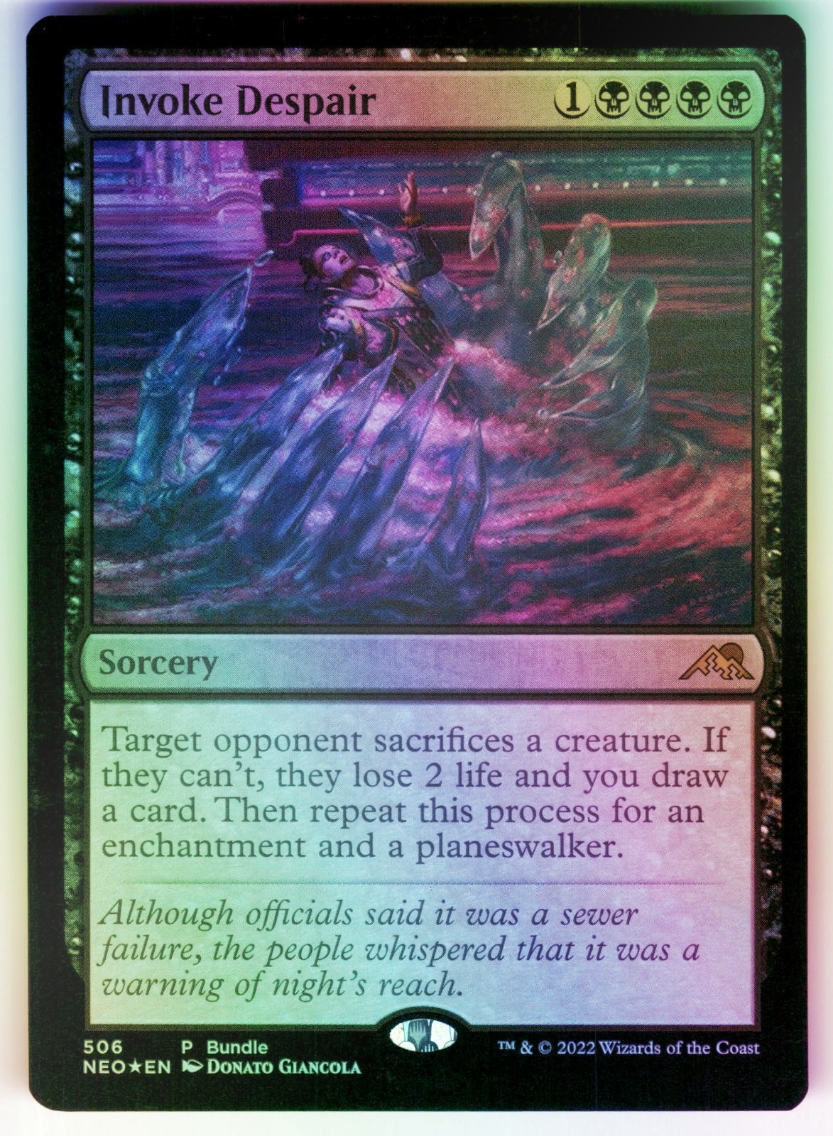 Invoke Despair (FOIL) 506 Unique Promos Magic: The Gathering NM