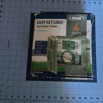 Orbit Easy-Set Logic 4-Station Sprinkler Timer Digital Controller 57894