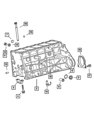 Genuine Mopar Dowel 68055198AA