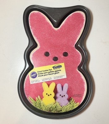 Wilton Peeps Giant Bunny Cookie Pan Easter Nonstick Baking Pan 