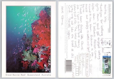 x04014 Tropische Fische Great Barrier Reef Queensland Australien Postkarte 2000