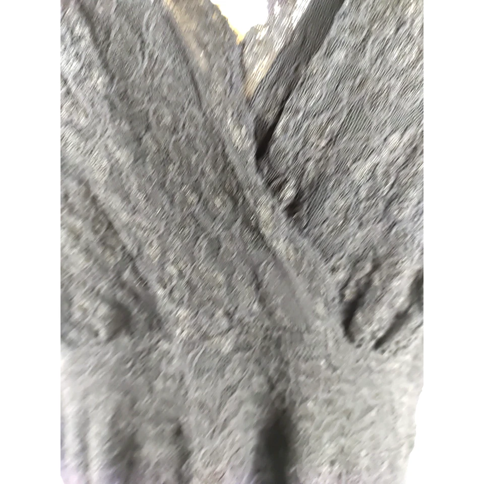 Vestido vintage para mujer Kiyonna negro con superposición negra talla 3 Foto 3 de 4